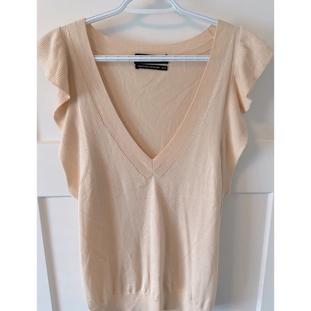 Club Monaco Silk & Cashmere deep v sweater